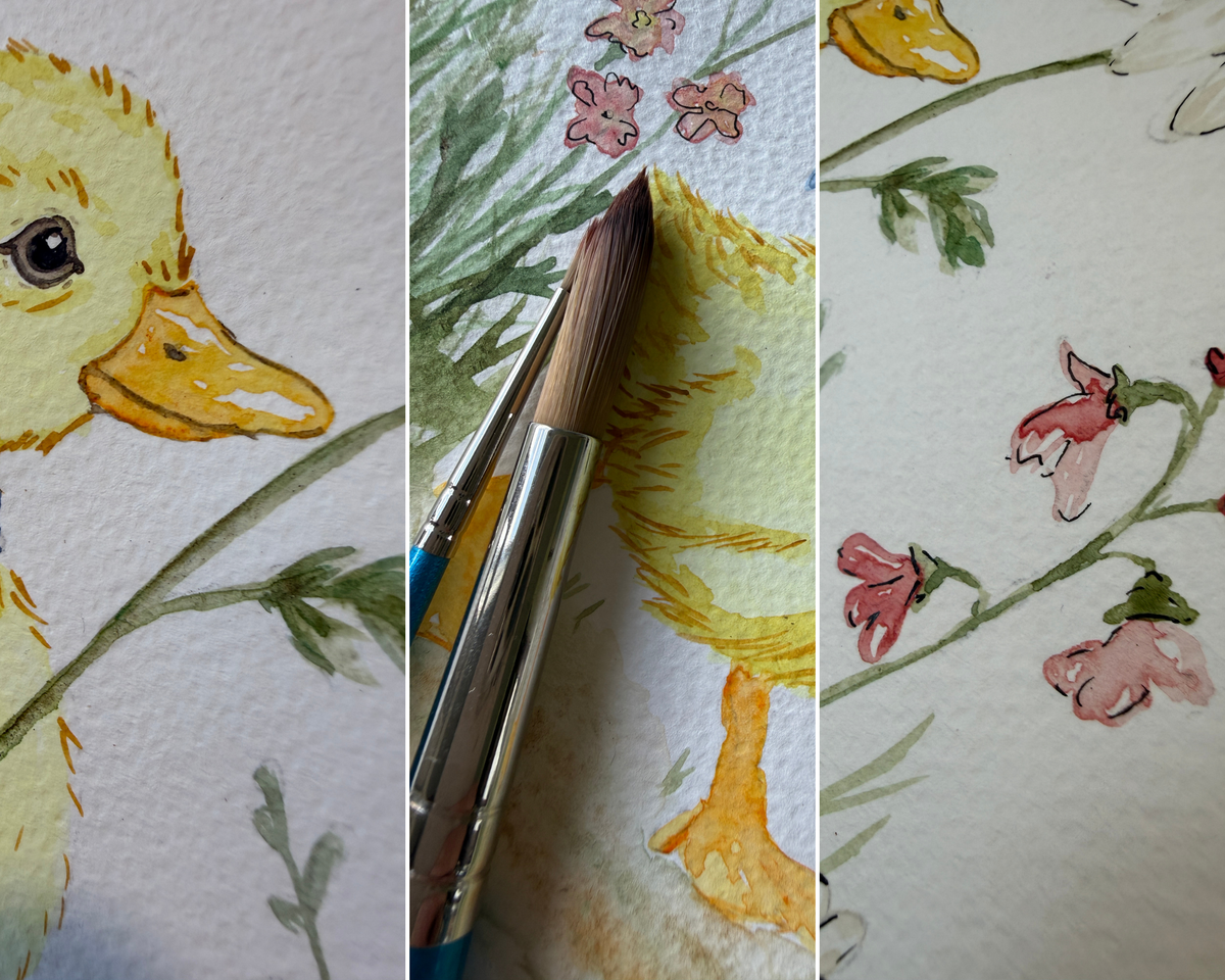 Daisy Duckling | Printable Watercolour Wall Art