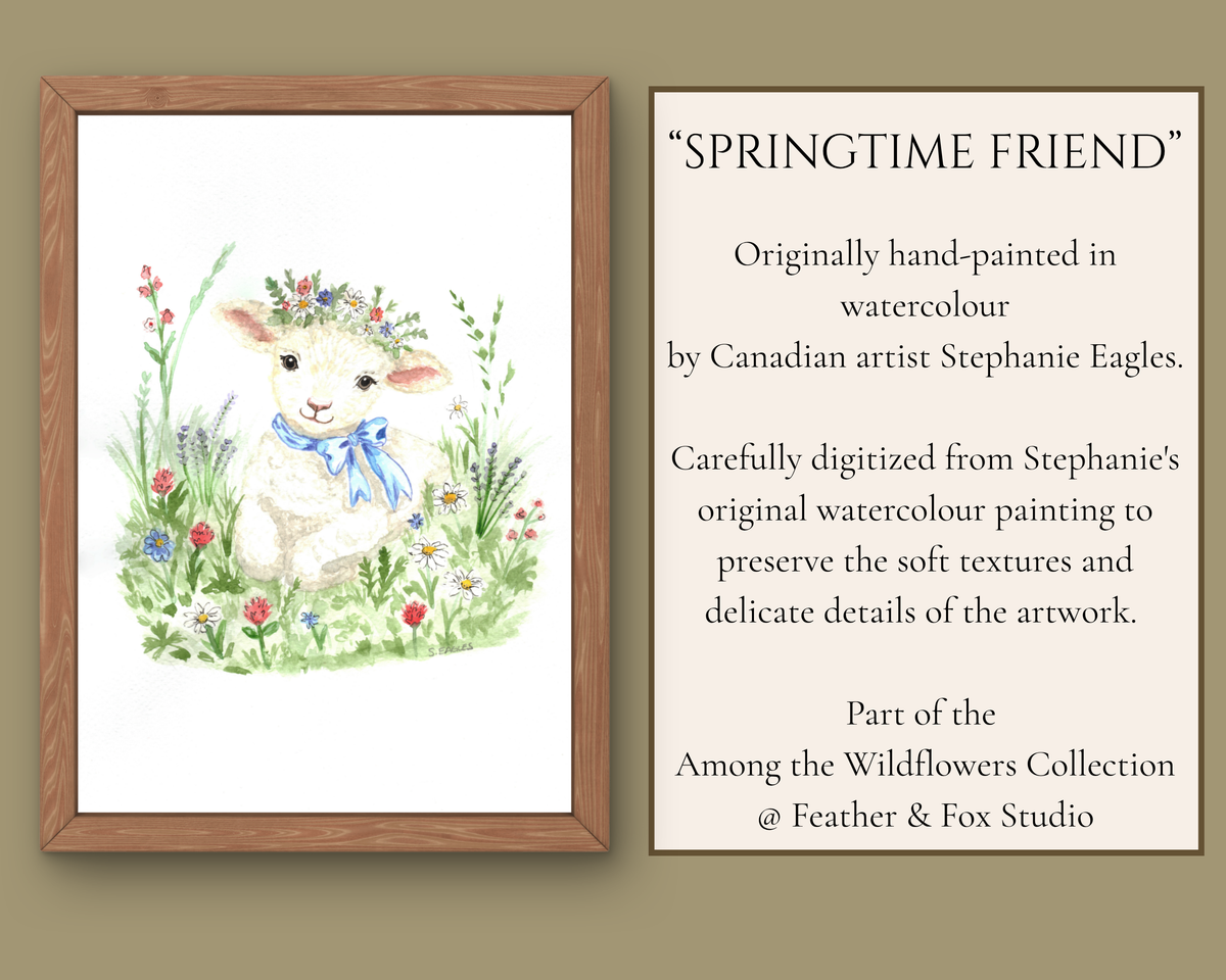 Springtime Friend | Printable Watercolour Wall Art